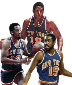 Willis Reed, Dick Barnett, Earl Monroe-NY Knicks